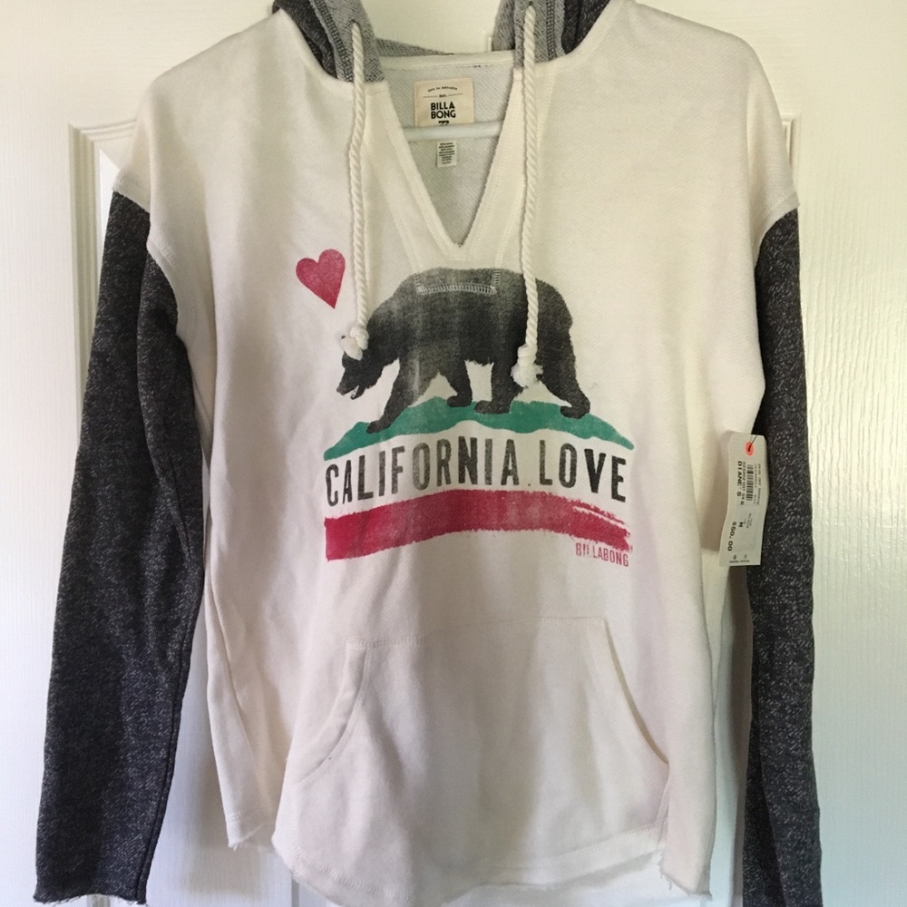 New with Tags Billabong California Hoodie